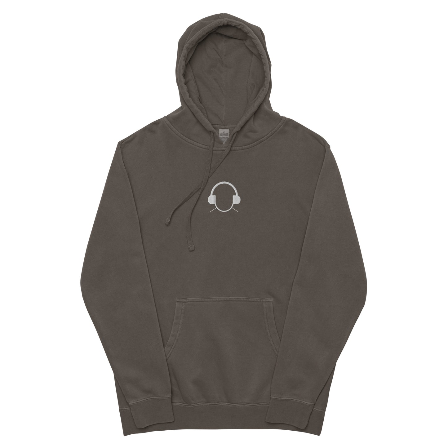 Embroidered Logo Pigment-Dyed Hoodie