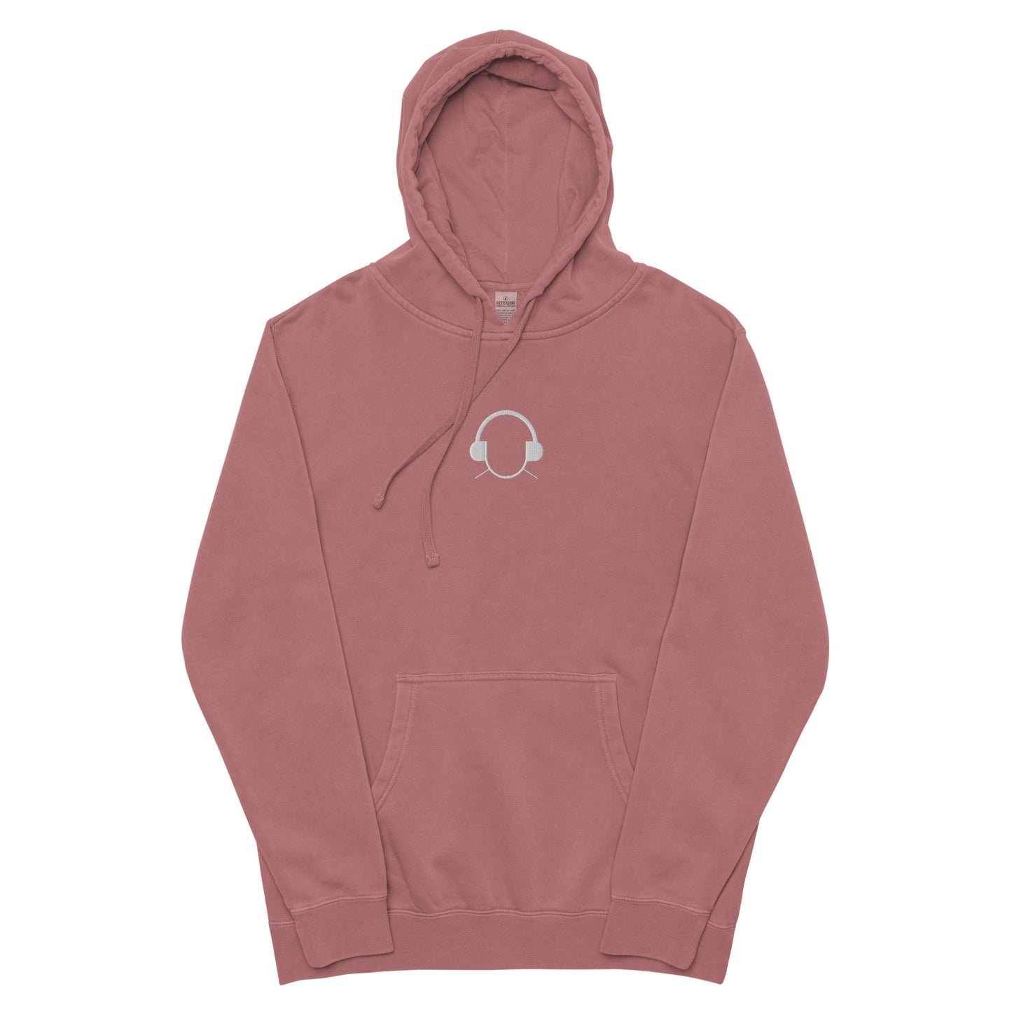 Embroidered Logo Pigment-Dyed Hoodie