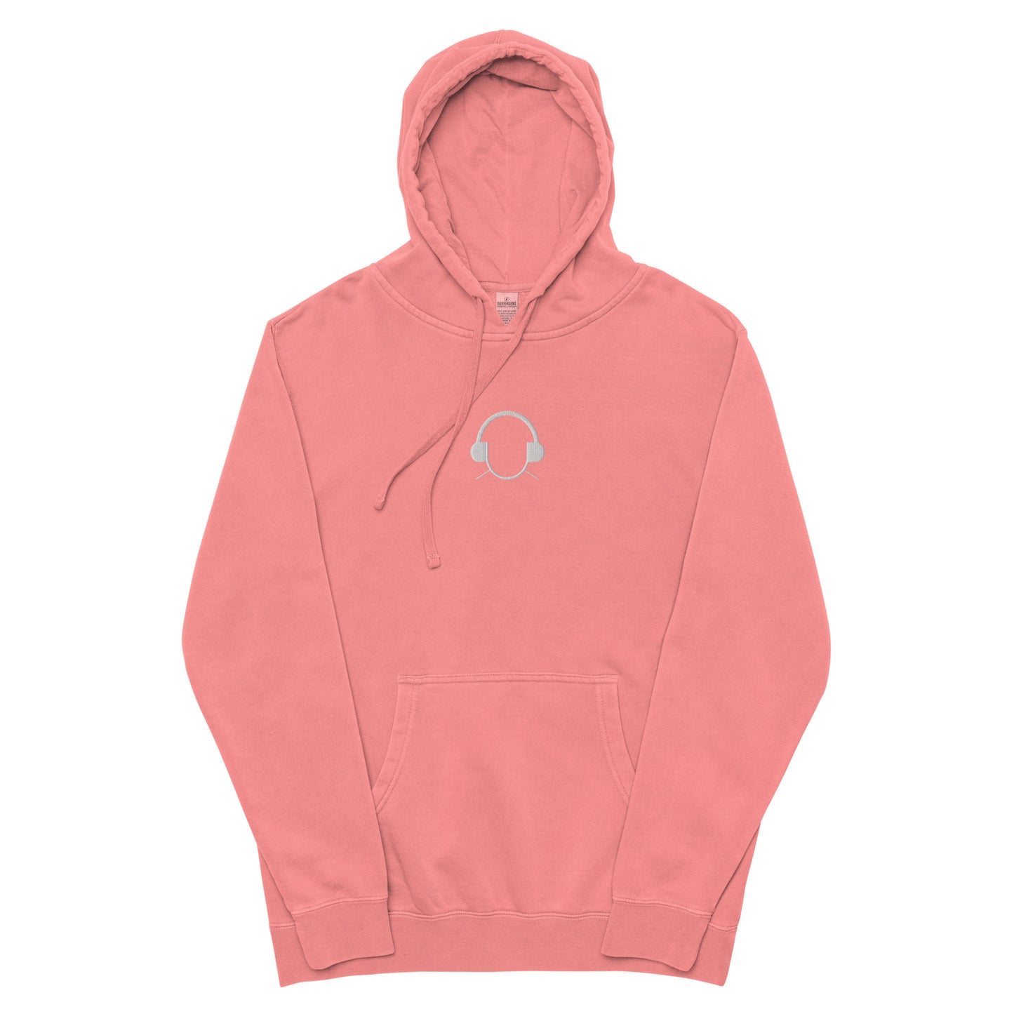 Embroidered Logo Pigment-Dyed Hoodie