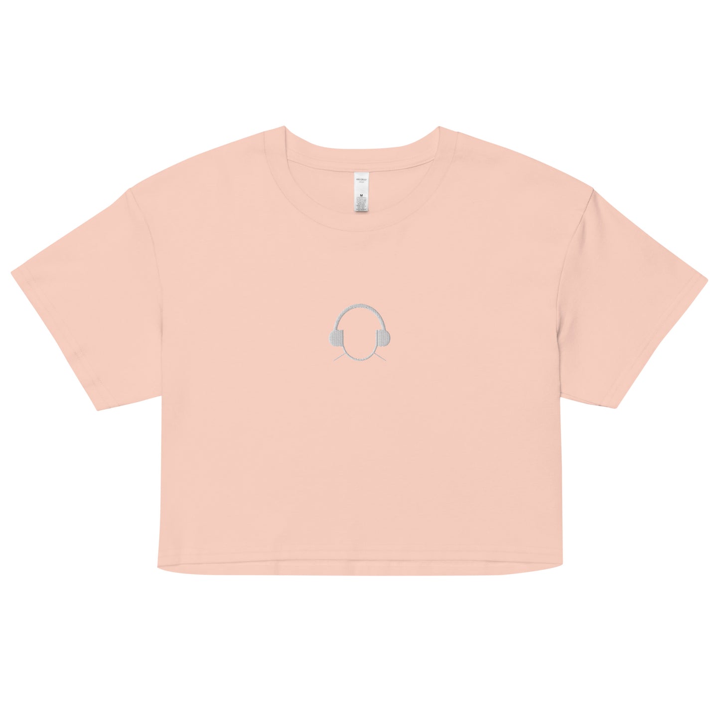 Embroidered Light Logo Cropped Tee