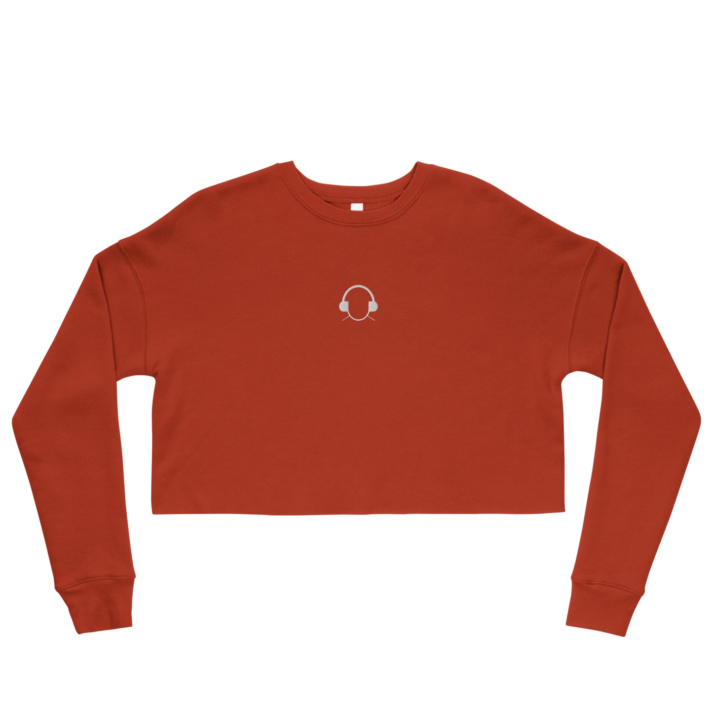 Embroidered Logo Cropped Sweatshirt