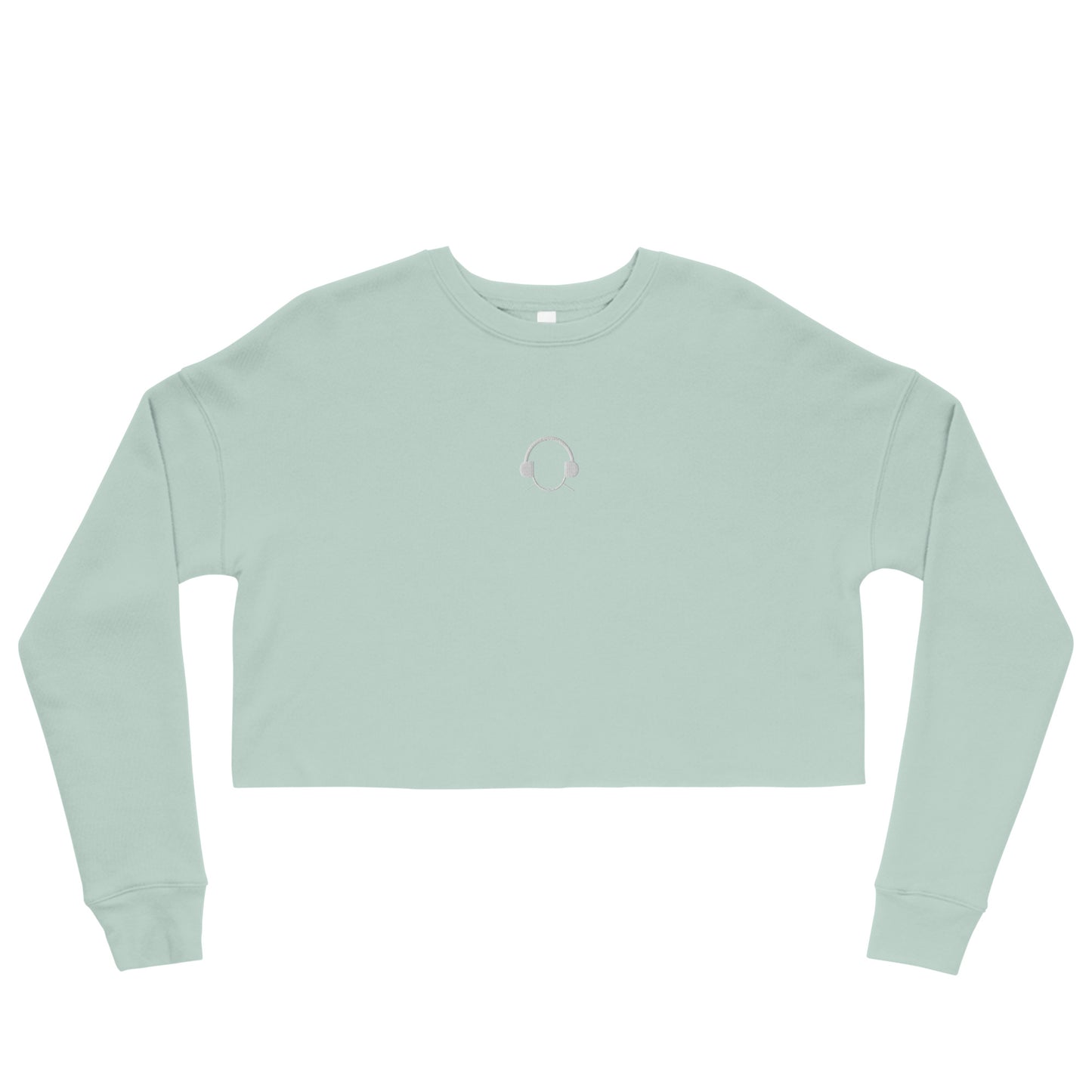 Embroidered Logo Cropped Sweatshirt