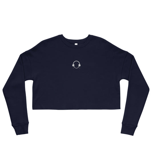 Embroidered Logo Cropped Sweatshirt